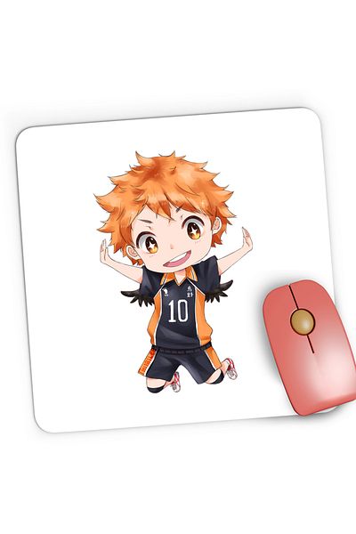 OEM Mousepad Gaming Haikyuu Hinata Chibi Volleyball Game Haikyu!!, 21x19 cm