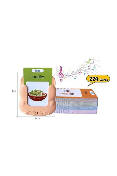 OEM Educational, interactive, Montessori, learning game with card reader, 224 Words, Orange, 3+
