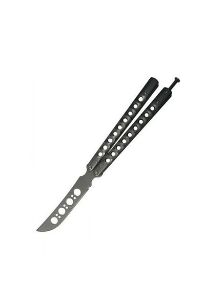 dalimag Cuțit de antrenament Butterfly fără lamă, gri, 30 cm