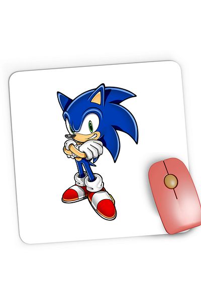OEM Mousepad Gaming Sonic Hedgedog Atlet Sprint Runner, 21x19 cm