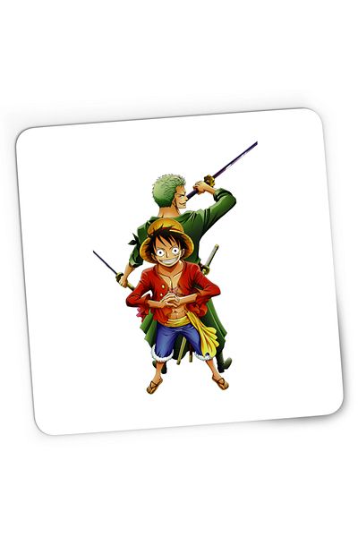 OEM Mousepad Gaming One Piece Monkey Luffy Roronoa Zoro Pirati, 21x19 cm