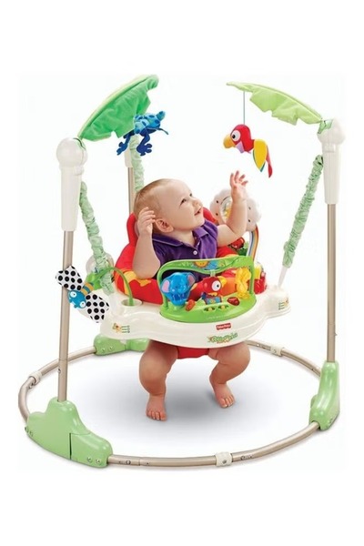 rexa كرسي هزاز للأطفال من فيشر برايس جامبيرو بزاوية 360 درجة، قابل للتعديل بس...