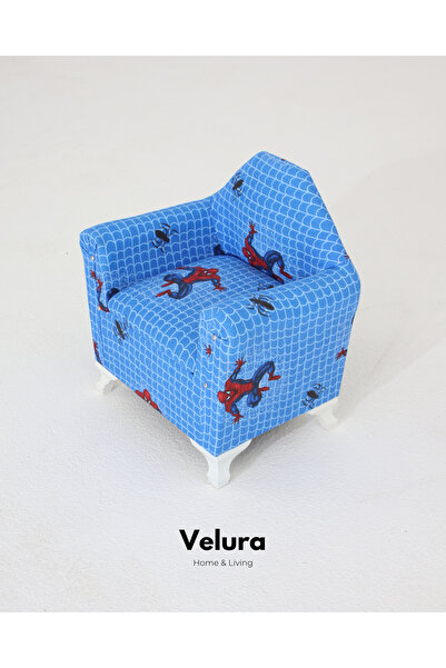 Velura Home & Living Çocuk Koltuğu & Örümcek Adam Desenli