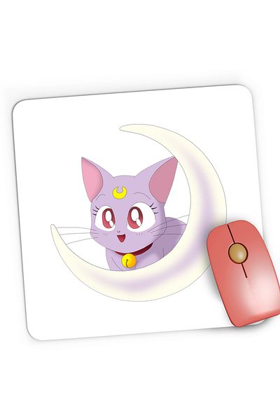 OEM Sailor Moon Gaming Mousepad Luna Valentine's Day Love, 21x19 cm