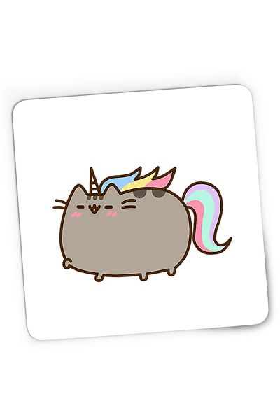 OEM Mousepad Gaming Pusheen Cat Plush Unicorn Cat Love Gift, 21x19 cm
