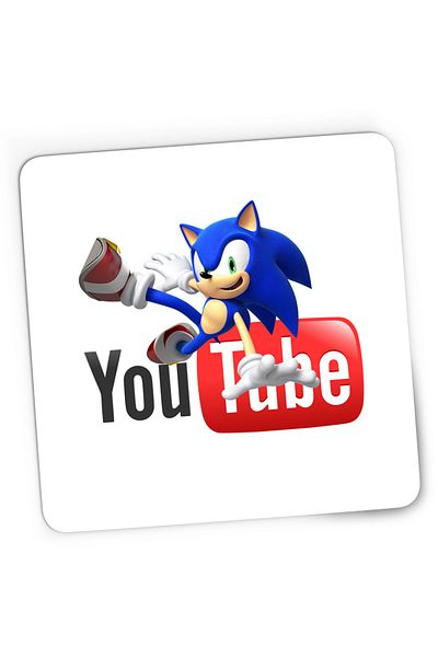 OEM Mousepad Gaming Sonic the Hedgehog Youtube Youtuber Creator, 21x19 cm