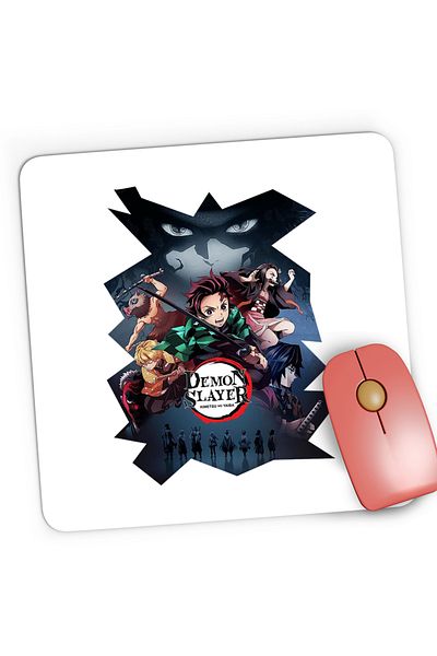 OEM Mousepad Gaming Demon Slayer All Team Poster, 21x19 cm