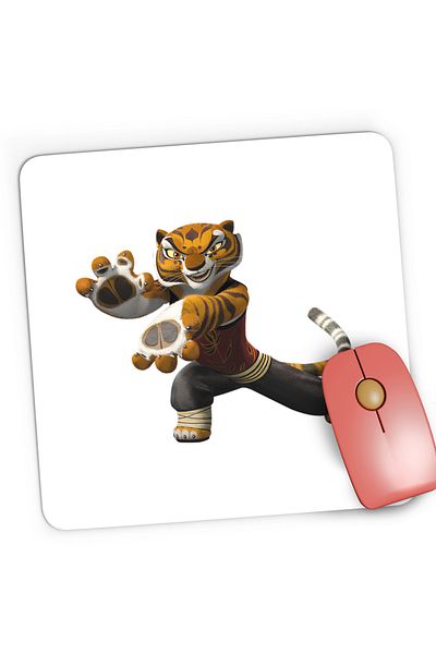 OEM Gaming Mousepad Tigress Kung Fu Panda Courage, 21x19 cm
