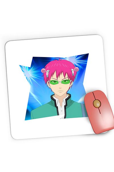 OEM Saiki Kusuo Life Anime Manga Gaming Mousepad, 21x19 cm