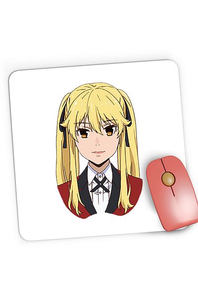 OEM Mousepad Gaming Kakegurui Runa Yomozuki Fan Art Anime, 21x19 cm