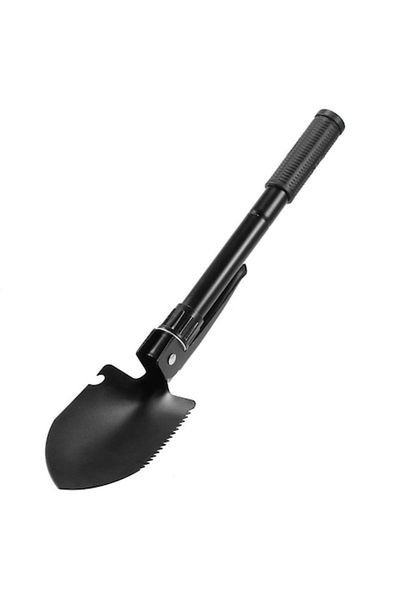 Graveaza iubirea Folding Military Shovel, Pickaxe, Saw, Compass, Bottle Opener, 5 in 1 with Case