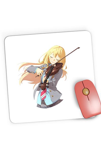 OEM Mousepad Gaming Your Lie in April Kaori Vioara Violonista, 21x19 cm