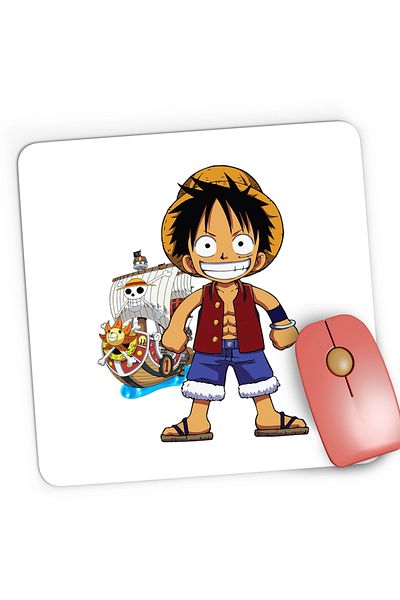 OEM Mousepad Gaming Straw Hat Pirates Palarie Paie Monkey Luffy One Piece, 21x19 cm