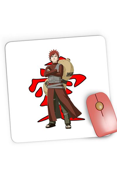 OEM Naruto Gaara Sasuke Uchiha Anime Manga Gaming Mousepad, 21x19 cm