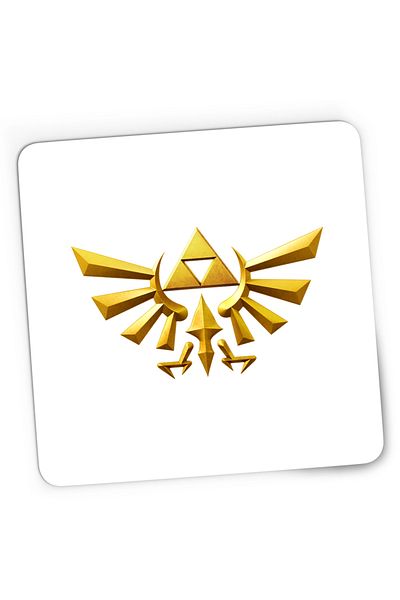 OEM Mousepad Gaming Legend of Zelda Gold Logo, 21x19 cm