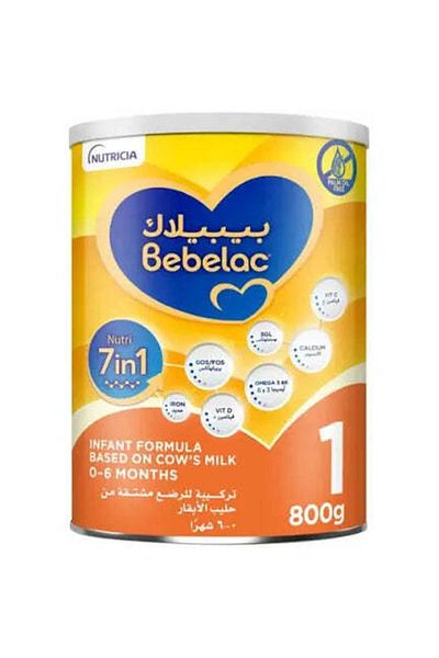 Bebelac 1 Nutri 7in1 Infant Milk Formula from Birth to 6 months, 800g