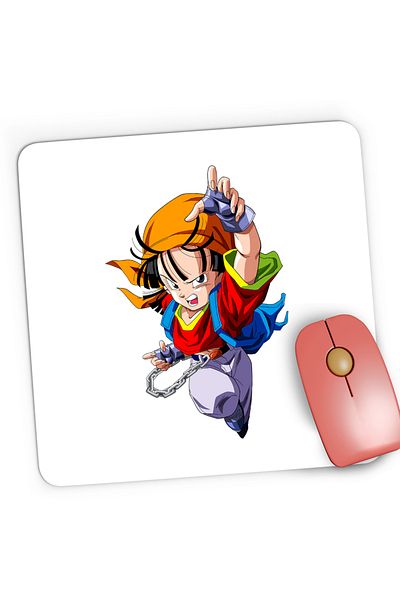 OEM Mousepad Gaming Dragon Ball Z Pan Gohan KungFu Girl, 21x19 cm