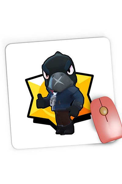 OEM Mousepad Gaming Brawlers Crow Brawl Stars, 21x19 cm