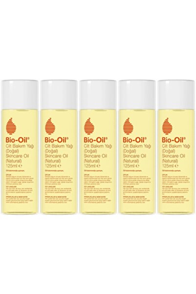 Bio-Oil %100 Natural Çatlak & Leke Karşıtı Nemlendirici Doğal Cilt Bakım Yağı 125ML (5 Li Set)
