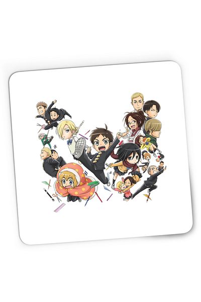 OEM Mousepad Gaming Attack on Titan All Team Gang Echipa Anime, 21x19 cm