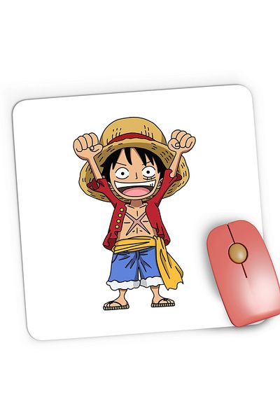 OEM Mousepad Gaming One Piece Monkey D Luffy Pirate Warrior Anime, 21x19 cm