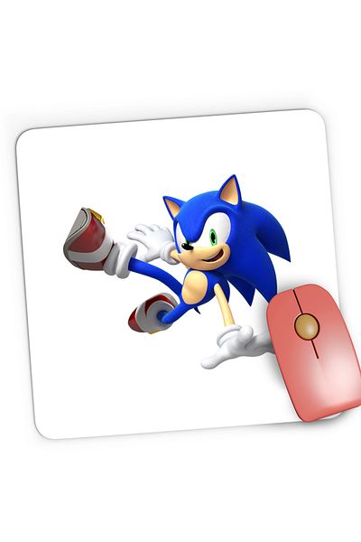 OEM Mousepad Gaming Sonic Hedgehog Salt Energie Video Game, 21x19 cm