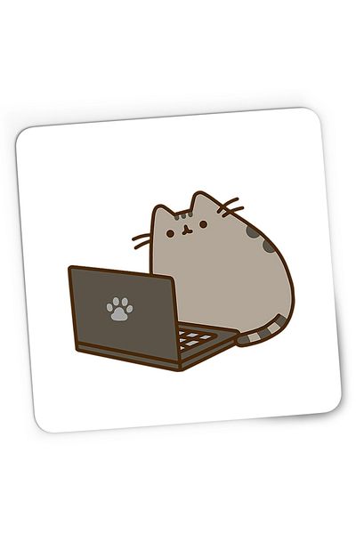 OEM Mousepad Gaming Pusheen Cat Laptop Meow Cat Pussy Cute, 21x19 cm