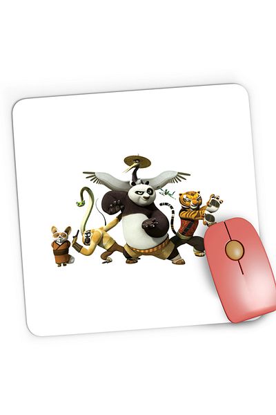 OEM Mousepad Gaming Kung Fu Panda All Team Martial Arts, 21x19 cm