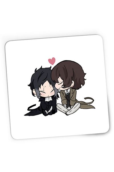 OEM Mousepad Gaming Bungo Stray Dogs Chibi Plush Anime Manga, 21x19 cm
