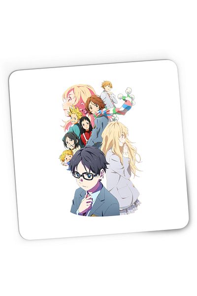 OEM Mousepad Gaming Your Lie in April Kaori Kousei Tsubaki Sawabe, 21x19 cm