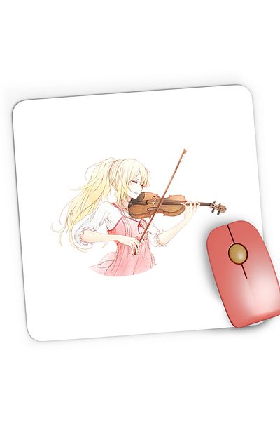 OEM Mousepad Gaming Vioara Your Lie in April Dragobete Valentines Day, 21x19 cm