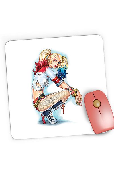 OEM Mousepad Gaming Joker Harley Quinn Bad Girl Rebel, 21x19 cm