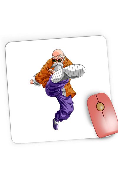 OEM Dragon Ball Z Master Roshi Sensei Trainer Dascal Gaming Mousepad, 21x19 cm