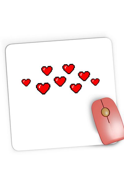 OEM Mousepad Gaming BTS Bit Heart Love, 21x19 cm