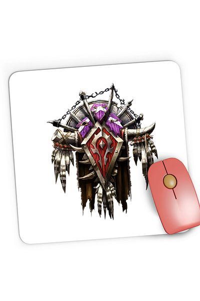 OEM Mousepad Gaming Warcraft Horde Faction Azeroth WoW, 21x19 cm