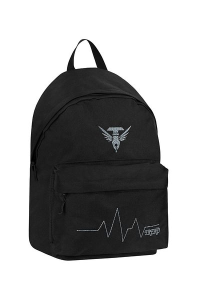 PowerSpeed Unisex Black Gray Large Volume Backpack Suitable for Daily and School Use