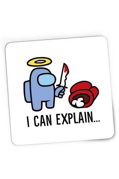 OEM Mousepad Gaming I can explain Among Us, 21x19 cm