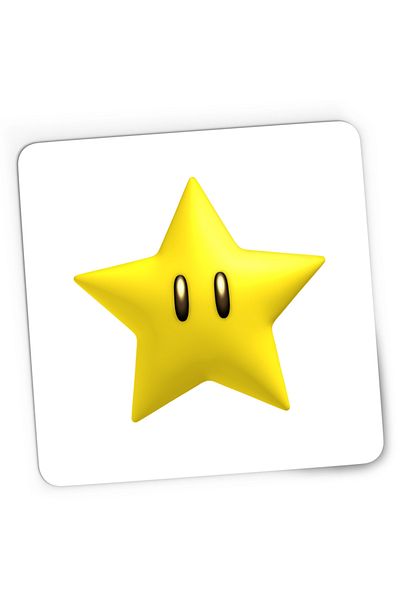 OEM Mousepad Gaming Super Mario Bros Gold Star VIP Game, 21x19 cm