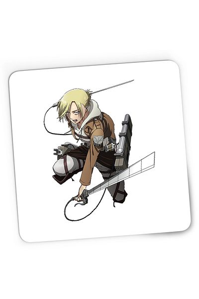 OEM Mousepad Gaming Attack on Titan Annie Leonhart Anime Manga, 21x19 cm