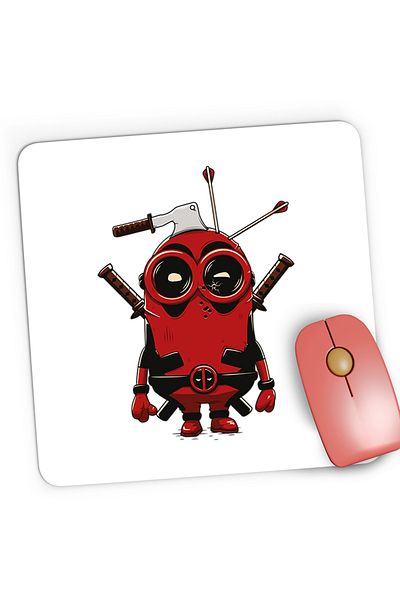 OEM Mousepad Gaming Deadpool Minions SuperHero, 21x19 cm