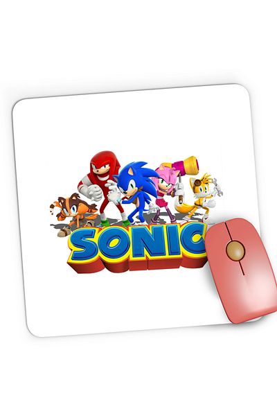 OEM Mousepad Gaming Sonic the Hedgehog All Gang Crew Echipaj, 21x19 cm