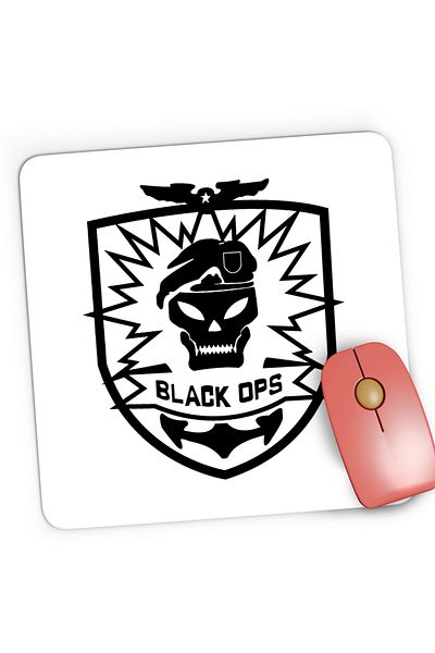 OEM Mousepad Gaming Call of Duty Black Ops Logo Emblem, 21x19 cm