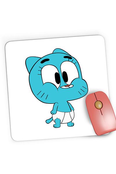 OEM Mousepad Gaming Gumball Bebe Diaper Bebelino Childhood, 21x19 cm