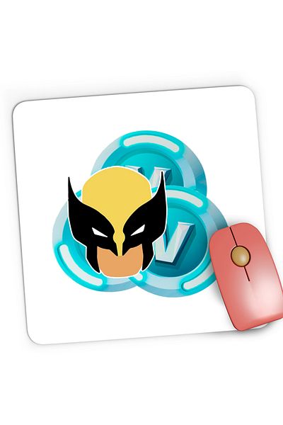 OEM Mousepad Gaming Wolverine Fortnite VBucks XMen Hero, 21x19 cm