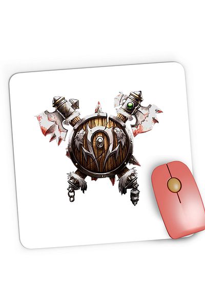 OEM Mousepad Gaming World of Warcraft Orc Race Crest WoW, 21x19 cm