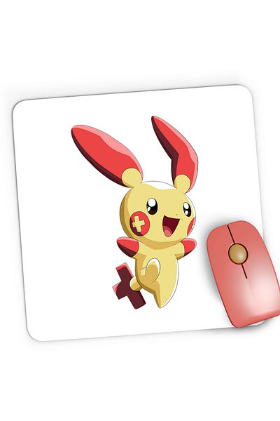 OEM Mousepad Gaming Plusle Pokemon Kilia Rabbit, 21x19 cm