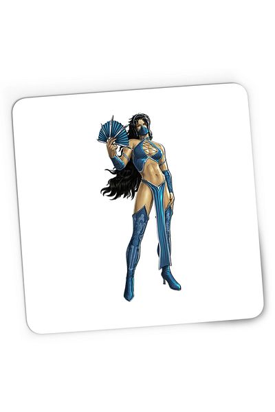 OEM Mousepad Gaming Mortal Kombat Mileena Shao Kahn Kitana Blue, 21x19 cm