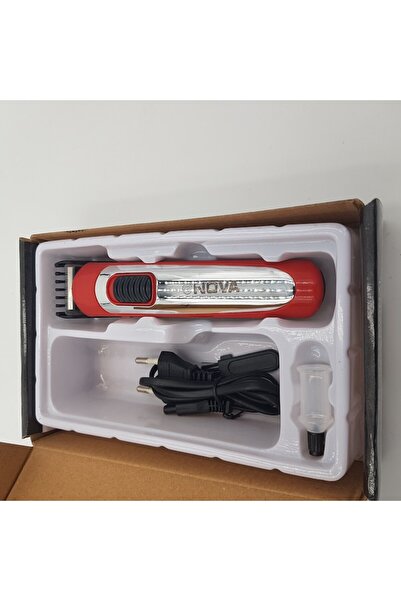 dalimag Rechargeable Beard and Contour Trimmer Nova 8607, Red