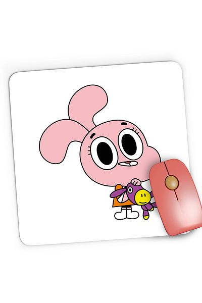 OEM Mousepad Gaming Anais Watterson Gumball Sora Darwin, 21x19 cm