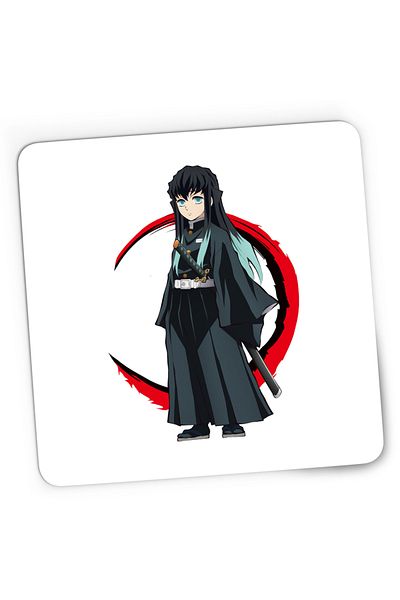 OEM Mousepad Gaming Demon Slayer Muichiro Tokito Samurai, 21x19 cm